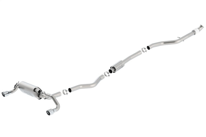 Borla 13-16 BMW 335i / 435i Atak Cat back SS 3.0in, 2.25in 3.5in Tip Single Rolled - Bull Strap