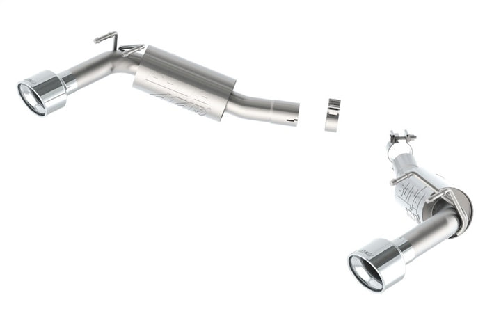 Borla 14-15 Camaro SS 6.2L V8 RWD Single Split Rr Exit ATAK Exhaust (rear section only) - Bull Strap