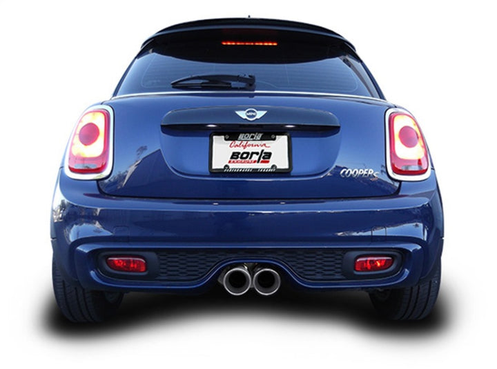 Borla 14-15 Mini Cooper S F56 2.0L Turbo AT/MT FWD 2DR 2.5in S-Type Rear Section Exhaust 4in Tips - Bull Strap