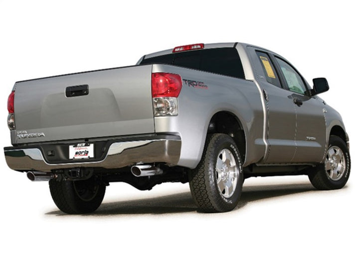 Borla 14-15 Toyota Tundra 4.6L/5.7L Crew Max SB DC SB Touring Cat Back Exhaust Dual Split Rear Exit - Bull Strap