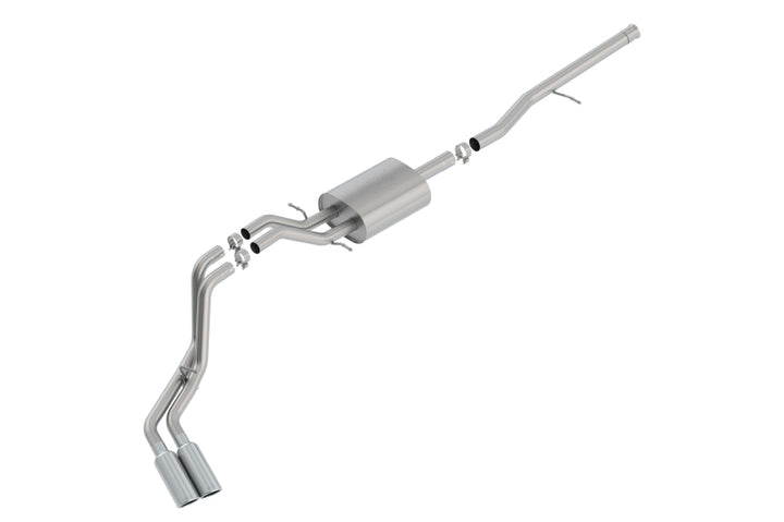 Borla 14-18 Silv/Sierra C/B Exh ATAK 1500 5.3L V8 AT/MT 2&4WD Ext Cab(78.7) Crew Cab(69.3) 143.5 WB - Bull Strap