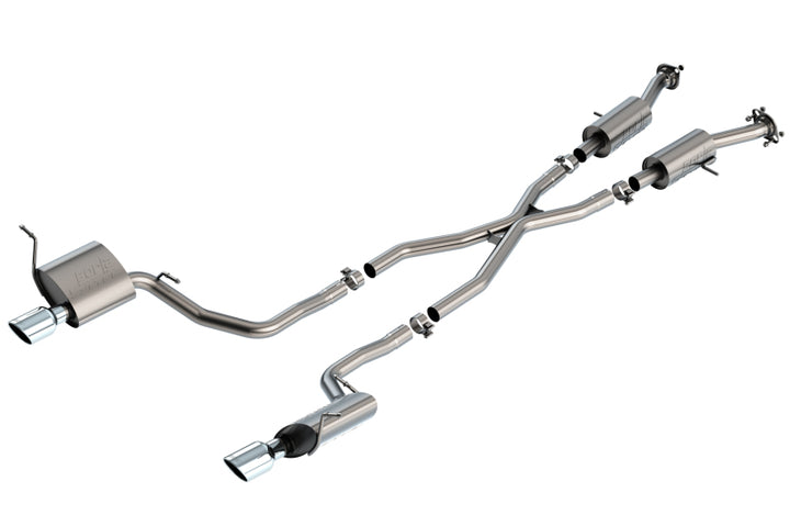 Borla 14-20 Jeep Grand Cherokee 3.6L V6 2/4WD 2.25in S-Type Cat-back - Bull Strap