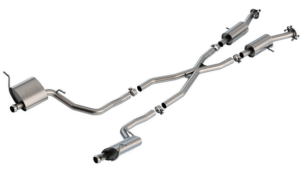 Borla 14-20 Jeep Grand Cherokee High Altitude/Summit 3.6L V6 2/4WD 2.25in S-Type Cat-back - Bull Strap