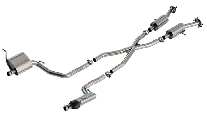 Borla 14-20 Jeep Grand Cherokee High Altitude/Summit 3.6L V6 2/4WD 2.25in S-Type Cat-back - Bull Strap