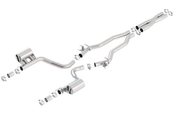 Borla 15-16 Dodge Challenger Hellcat 6.2L V8 ATAK w/ Valve Simulator CB Exhaust Factory Valance - Bull Strap