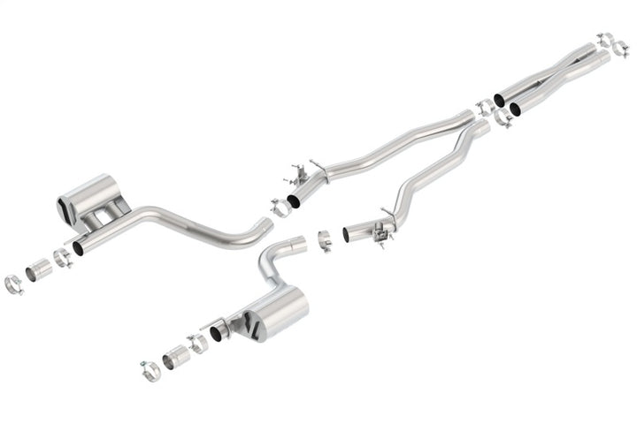 Borla 15-16 Dodge Challenger Hellcat 6.2L V8 ATAK w/ Valve Simulator CB Exhaust Factory Valance - Bull Strap