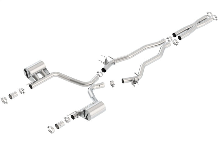 Borla 15-16 Dodge Challenger SRT/Scat Pcak 6.4L V8 ATAK Catback Exhaust - Bull Strap