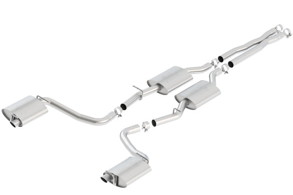 Borla 15-16 Dodge Charger R/T 5.7L No Tip Use Factory Valence Single Split Rear Exit ATAK Exhaust - Bull Strap