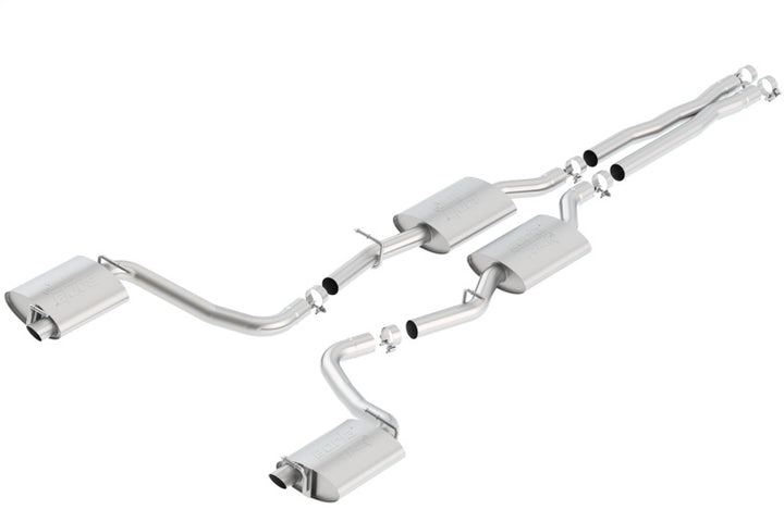 Borla 15-16 Dodge Charger R/T 5.7L No Tip Use Factory Valence Single Split Rear Exit ATAK Exhaust - Bull Strap