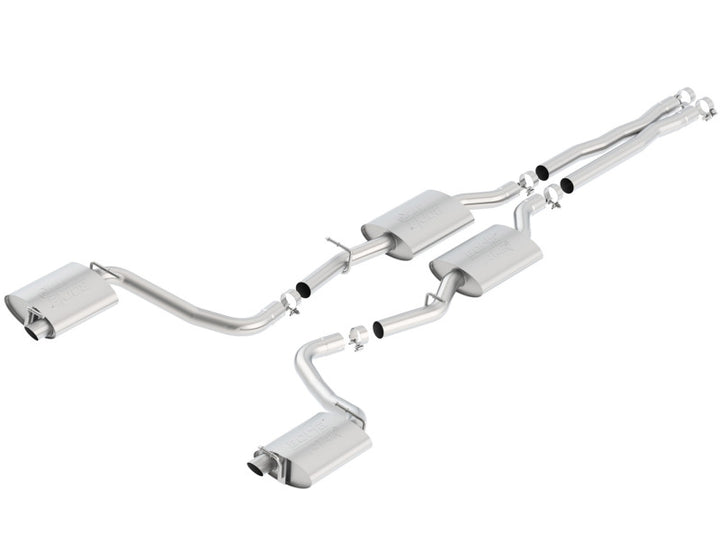 Borla 15-16 Dodge Charger R/T 5.7L No Tip Use Factory Valence Single Split Rear Exit ATAK Exhaust - Bull Strap