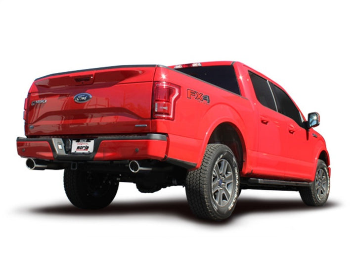 Borla 15-16 Ford F-150 3.5L EcoBoost Ext. Cab Std. Bed Catback Exhaust ATAK Single Split Rear Exit - Bull Strap