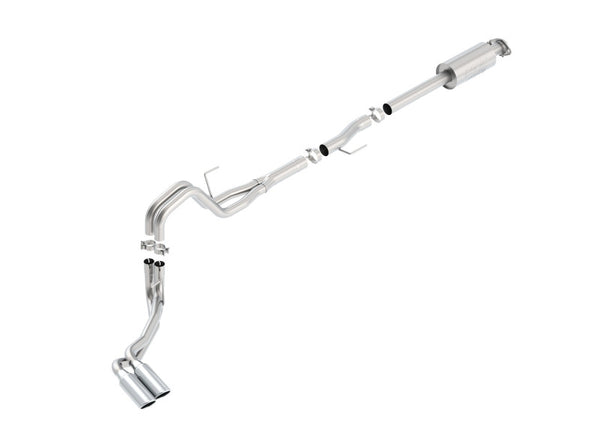 Borla 15-16 Ford F-150 3.5L EcoBoost Ext. Cab Std. Bed Catback Exhaust ATAK Truck Side Exit - Bull Strap