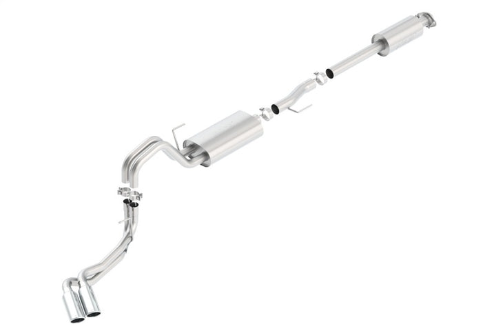 Borla 15-16 Ford F-150 3.5L EcoBoost Ext. Cab Std. Bed Catback Exhaust Touring Truck Side Exit - Bull Strap