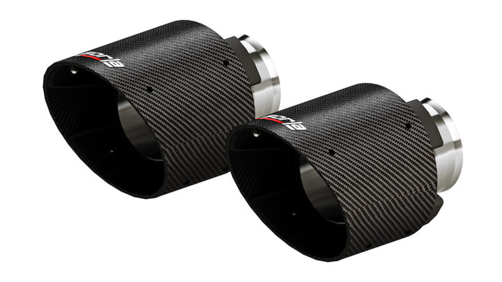 Borla 15-24 Dodge Charger V8 / 2023 Chrysler 300C T-304 SS Tips 5in Outlet - Carbon / Black Anodized - Bull Strap
