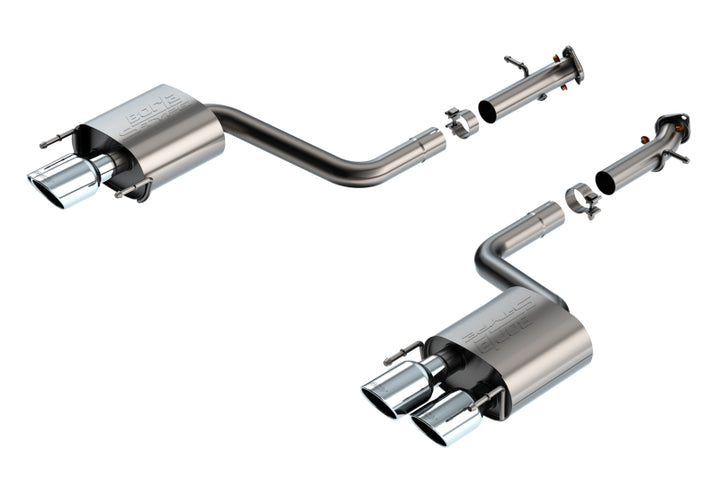 Borla 15-24 Lexus RC F Axle-Back Exhaust System S-Type - Bull Strap