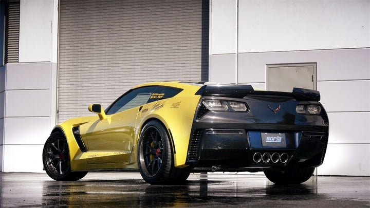 Borla 15 Chevy Corvette C7 ZO6 6.2L w/o AFM w/ NPP ATAK Quad RD RL IC Tips Center Rear Exit Exh - Bull Strap