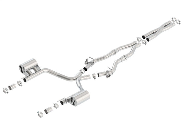 Borla 16-17 Dodge Challenger R/T 5.7L MT/AT ATAK Catback Exhaust (w/MDS Valves ONLY) - Bull Strap
