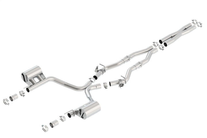 Borla 16-17 Dodge Challenger R/T 5.7L MT/AT ATAK Catback Exhaust (w/MDS Valves ONLY) - Bull Strap