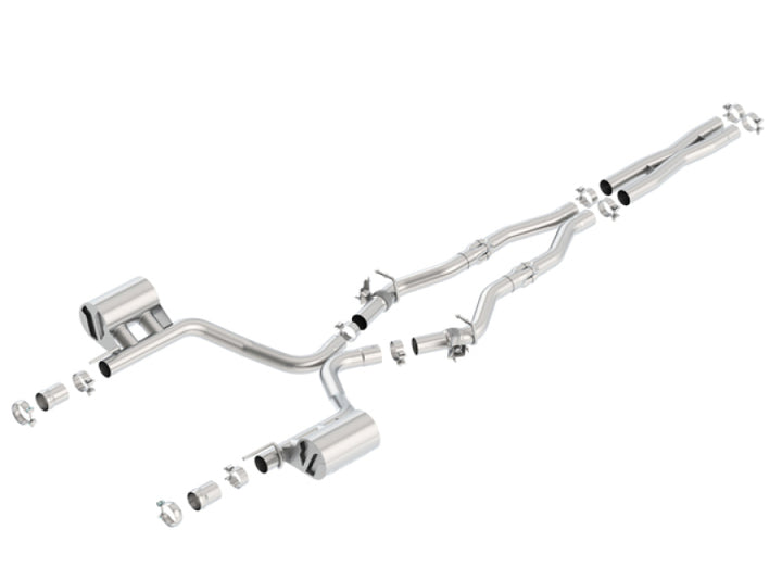 Borla 16-17 Dodge Challenger R/T 5.7L MT/AT ATAK Catback Exhaust (w/MDS Valves ONLY) - Bull Strap