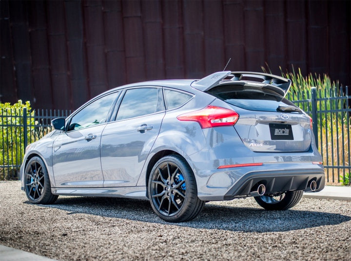 Borla 16-17 Ford Focus RS 2.3L MT Round Angle-Cut Tips Split Rear Exit ATAK Catback Exhaust - Bull Strap