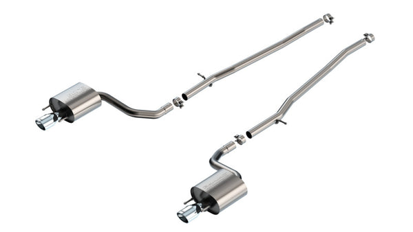 Borla 16-17 Lexus IS200T / 18-24 Lexus IS300 2.25in S Type Cat Back 4.25in Tip - Stainless Steel Tip - Bull Strap