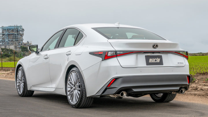 Borla 16-17 Lexus IS200T / 18-24 Lexus IS300 2.25in S Type Cat Back 4.25in Tip - Stainless Steel Tip - Bull Strap