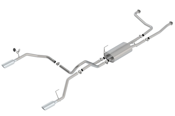 Borla 16-19 Nissan Titan 5.6L V8 2WD/4WD S-Type Catback Exhaust - Bull Strap