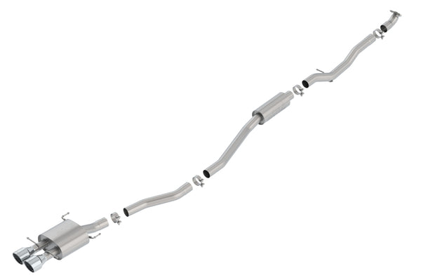 Borla 17-19 Honda Civic SI 1.5L Turbo MT S-Type 2.75in Cat-Back Exhaust - Bull Strap