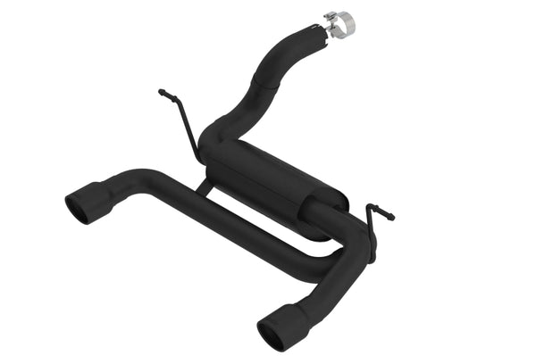 Borla 18-19 Jeep Wrangler JL/JLU 2.0L 4Cyl 2DR/4DR Axle Back Exhaust ATAK w/ 2.5in Tips - Black - Bull Strap