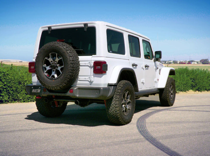 Borla 18-19 Jeep Wrangler JL/JLU 2.0L 4Cyl 2DR/4DR Axle Back Exhaust ATAK w/ 2.5in Tips - Black - Bull Strap