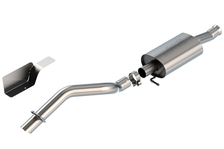 Borla 18-21 Jeep Wrangler JL 2.0L 2DR Climber 2.75in Turn Down Tip S-Type Cat-Back Exhaust - Bull Strap