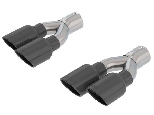 Borla 18+ Jeep Grand Cherokee TrackHawk 6.2L V8 Black Chrome 3in Tip Kit (For PN 140755 and 140756) - Bull Strap