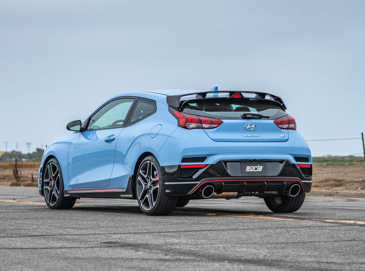 Borla 19-20 Hyundai Veloster N 2.0L I4 MT FWD 2DR 3in ATAK CatBack Exhaust w/ SS Tips - Bull Strap