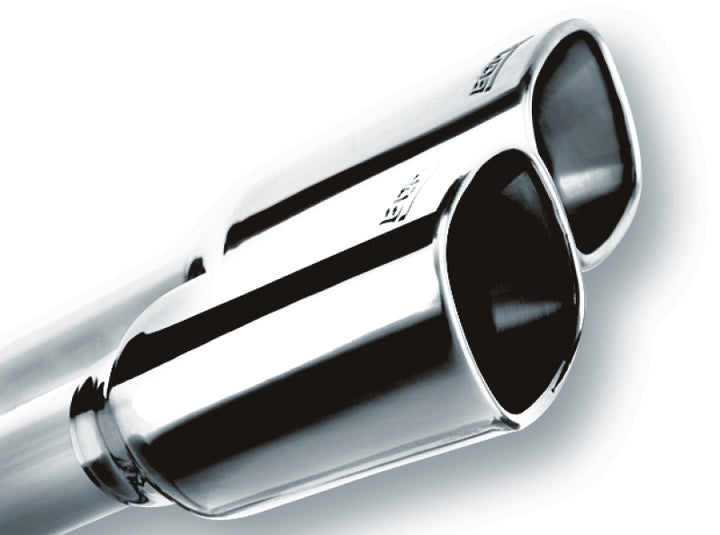 Borla 19 Chevrolet Silverado/GMC Sierra 1500 6.2L SS (S-Type) Catback Exhaust - Square Chrome Tips - Bull Strap