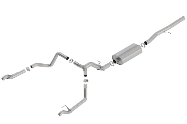 Borla 19 Chevrolet Silverado/GMC Sierra 1500 6.2L SS Touring Catback Exhaust - Bull Strap