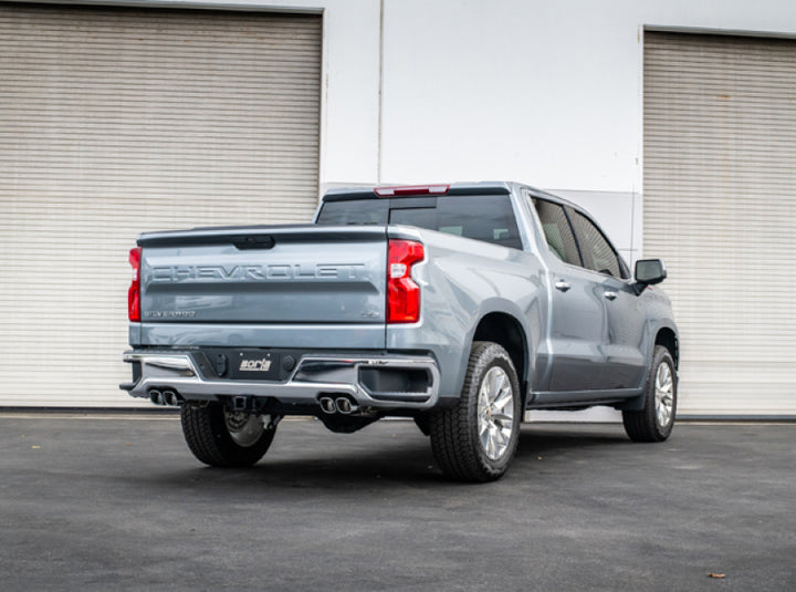 Borla 19 Chevrolet Silverado/GMC Sierra 1500 6.2L SS Touring Catback Exhaust - Square Chrome Tips - Bull Strap