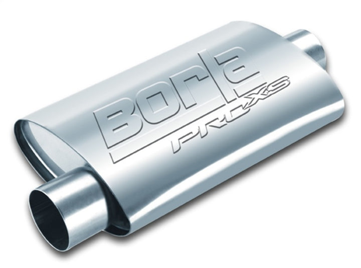 Borla 2.5in Inlet/Outlet Center/Offset Oval ProXS Muffler - Bull Strap