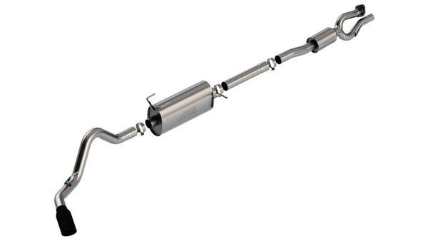 Borla 20-22 F-250/F-350 SUPER DUTY 7.3L V8 AT 2WD / 4WD 4DR WB142 S-TYPE Cat Back S RD RL AC S BLACK - Bull Strap