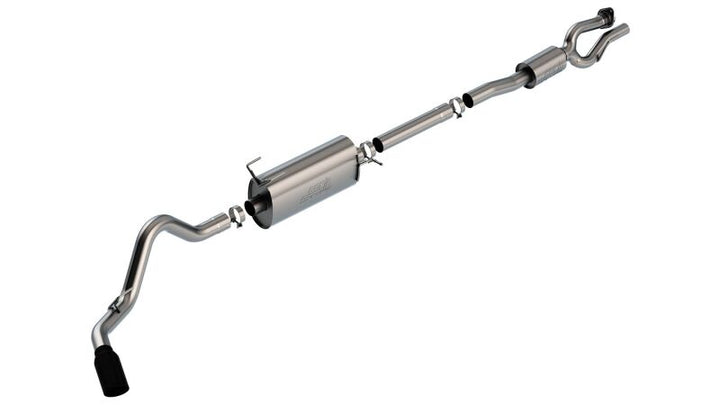 Borla 20-22 F-250/F-350 SUPER DUTY 7.3L V8 AT 2WD / 4WD 4DR WB142 S-TYPE Cat Back S RD RL AC S BLACK - Bull Strap