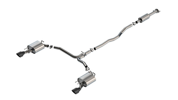 Borla 20-24 Toyota Camry TRD 3.5L V6 FWD S-Type Cat-back - Black Chrome - Bull Strap