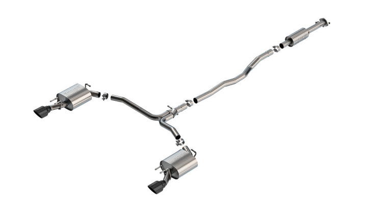 Borla 20-24 Toyota Camry TRD 3.5L V6 FWD S-Type Cat-back - Black Chrome - Bull Strap