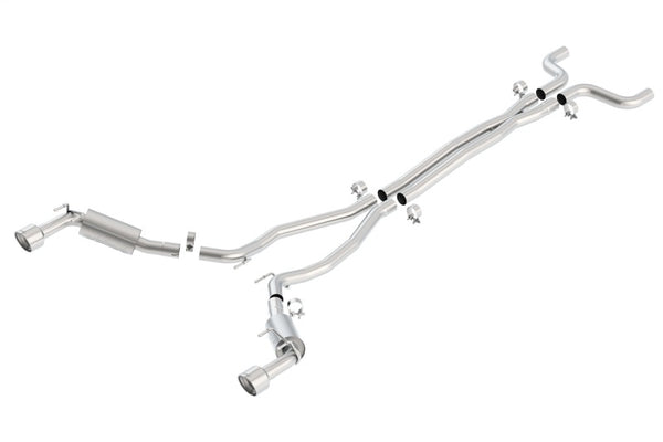 Borla 2010 Camaro 6.2L V8 S Type Catback Exhaust (does not work w/ factory ground affects package - - Bull Strap