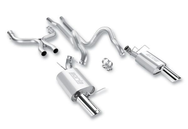 Borla 2011-2012 Mustang GT 5.0L 8cyl 6spd RWD Agressive ATAK Catback Exhaust - Bull Strap