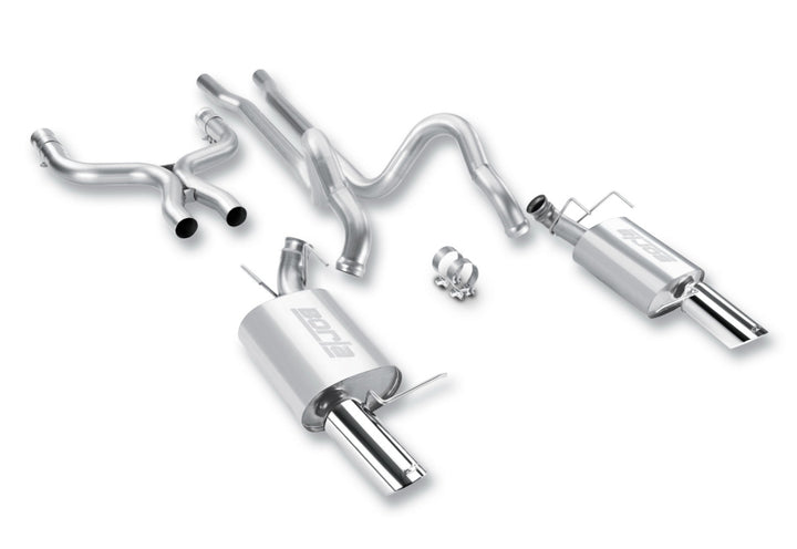 Borla 2011-2012 Mustang GT 5.0L 8cyl 6spd RWD Agressive ATAK Catback Exhaust - Bull Strap