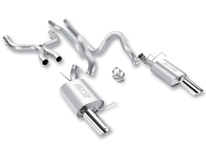 Borla 2011-2012 Mustang GT 5.0L 8cyl 6spd RWD Agressive ATAK Catback Exhaust - Bull Strap
