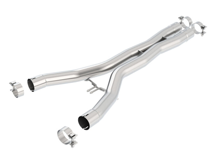 Borla 2014 Chevy Corvette Stingray X-Pipes (Smog Legal Cut and Clamp) - Bull Strap