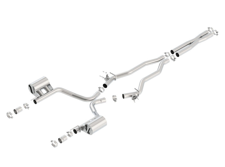 Borla 2015-2022 Charger SRT 392 / Scat Pack 6.4L Atak Catback Exhaust Single Split Rear Exit - Bull Strap