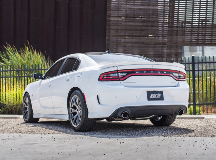 Borla 2015-2022 Charger SRT 392 / Scat Pack 6.4L Atak Catback Exhaust Single Split Rear Exit - Bull Strap