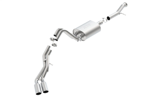Borla 2015 Cadillac Escalade/Yukon Denali 6.2L V8 AT 2WD/4WD Split Side Exit SS S-Type CB Exhaust - Bull Strap