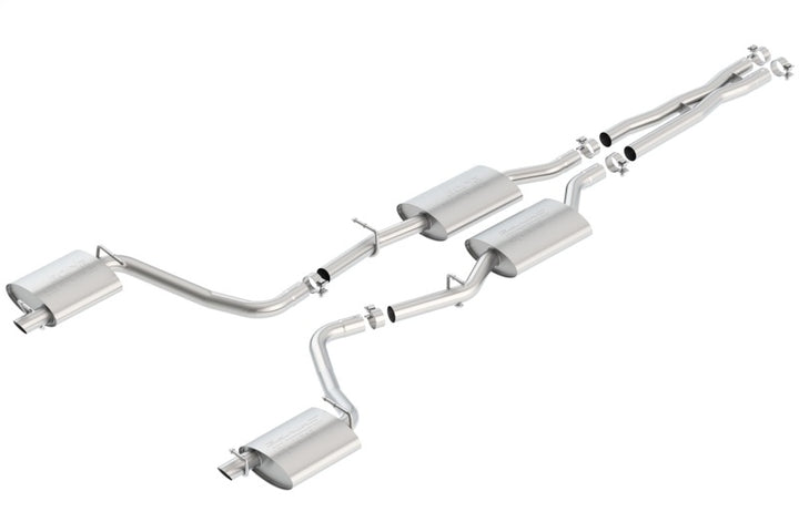 Borla 2015 Dodge Challenger 3.6L V6 S-TYPE Catback Exhaust No Tips Factory Valance - Bull Strap